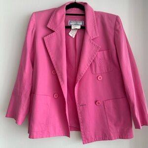 YSL cotton pink blazer
